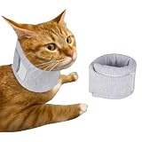 Cat Neck Brace Cover - Adjustable Elizabethan Collar for Post-Surgery Recovery, Anti-Lick Wound, Protective Cervical Cone for Small Medium Large Dogs Cats Neck Girth 5.5-11,0', Depth3.1