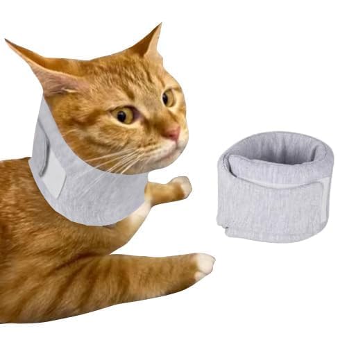 Cat Neck Brace Cover - Adjustable Elizabethan Collar for Post-Surgery Recovery, Anti-Lick Wound, Protective Cervical Cone for Small Medium Large Dogs Cats Neck Girth 5.5-11,0", Depth3.1
