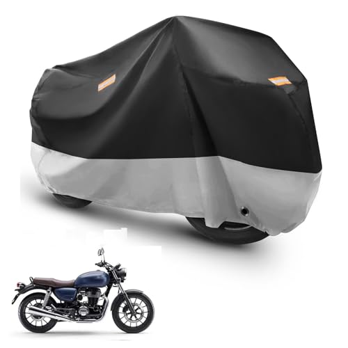 バイクカバー 適応ホンダ GB350 専用 バイクボディーカバー バイクカバー バイクカバー 原付 厚手 高防風 防埃 防雨 防水 防雪 紫外線防止 UVカット 盗難防止 ワンタッチバックル付き ロック穴付き 反射テープ付き 収納バッグ付き バイク車体カバ