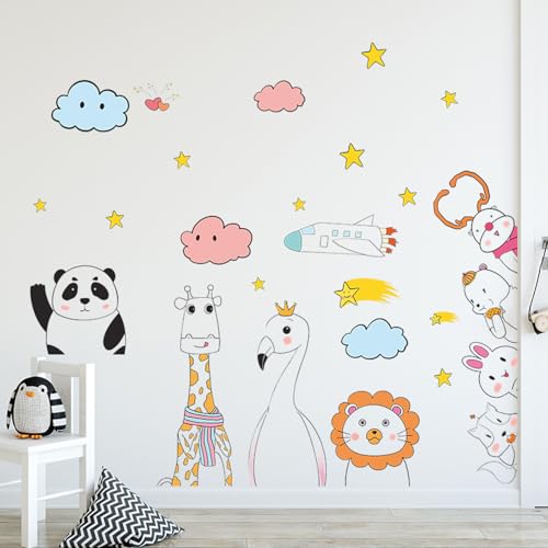 Vinilos decorativos adhesivos animales de jungla para pared miniatura 6