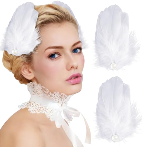 Horquillas de plumas antideslizantes para peinados estables de novia