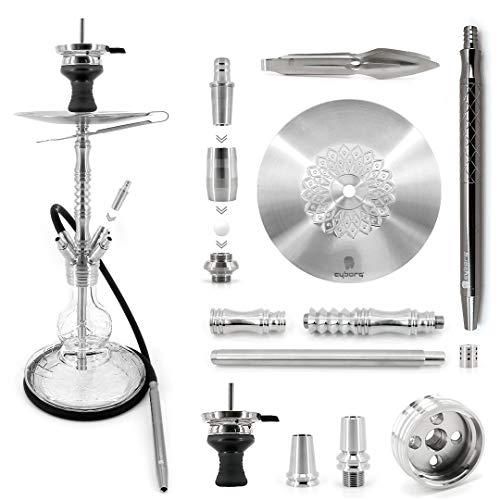 CYBORG Shisha Edelstahl King of Steel Globe Komplettset