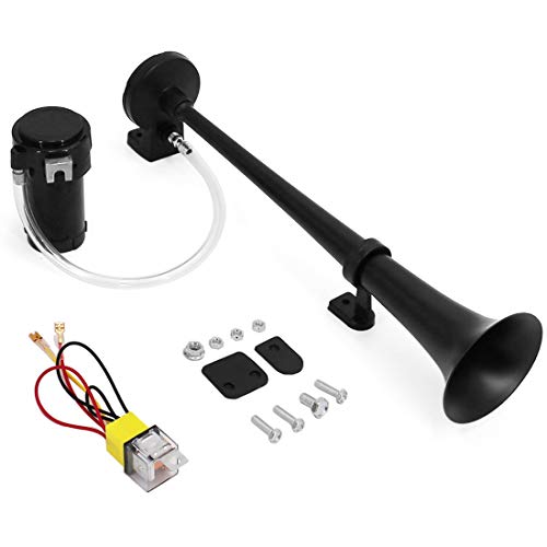 UTSAUTO 12V 150db Air Horn with Compressor 18 Inches Single Trumpet Truck Air