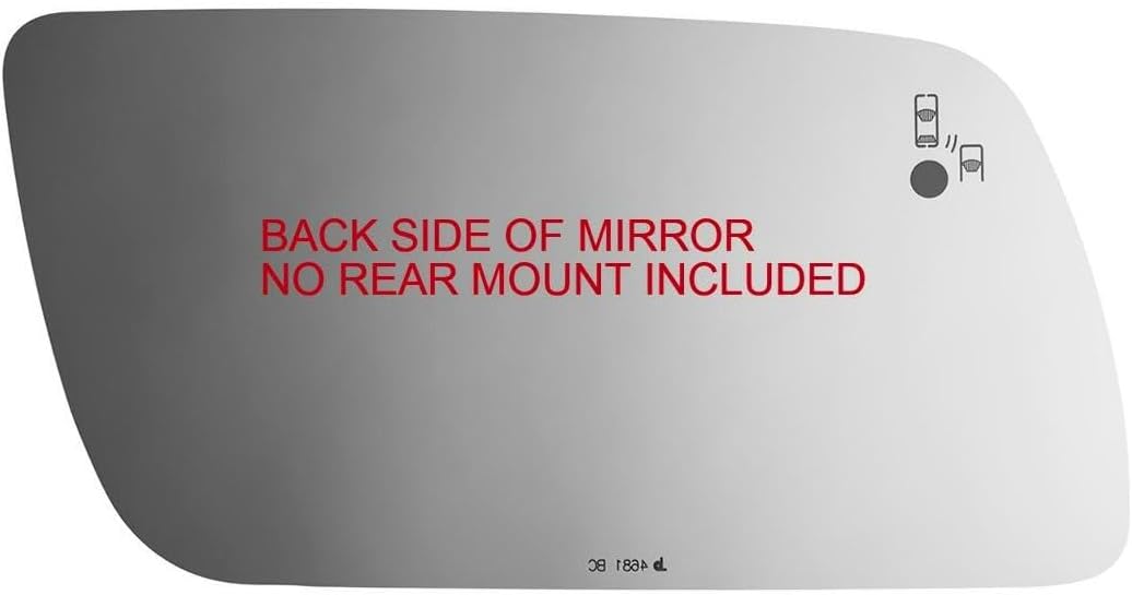 VAM Left Driver Side Mirror Glass Lens for 13-19 Flex w/Blind Spot Detect Icon