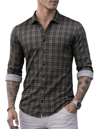Image of Noble Monk Men's Full Sleeve Shirt | Casual Formal Button Down Top | Regular Fit Stylish Wear | Comfortable Everyday Apparel