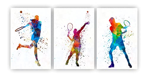 Placa decorativa tenistas