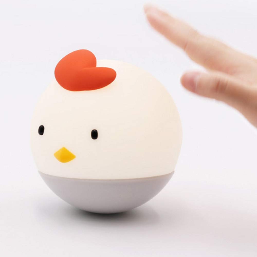 Luce Notturna in Silicone Ricaricabile Tramite USB, Luce di Controllo del Tocco con Luce soffusa, utilizzata in Camera da Letto, seconda Stanza dei Bambini Interesting