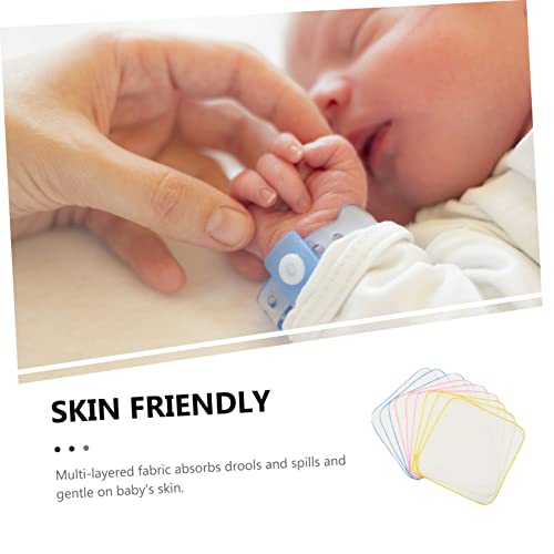 9Pcs Muslin Burp Cloths Cotton Washcloths for Newborns Absorbent Burping Towels in Assorted Yellow Colors Reusable Drool and Spit Up Protection3