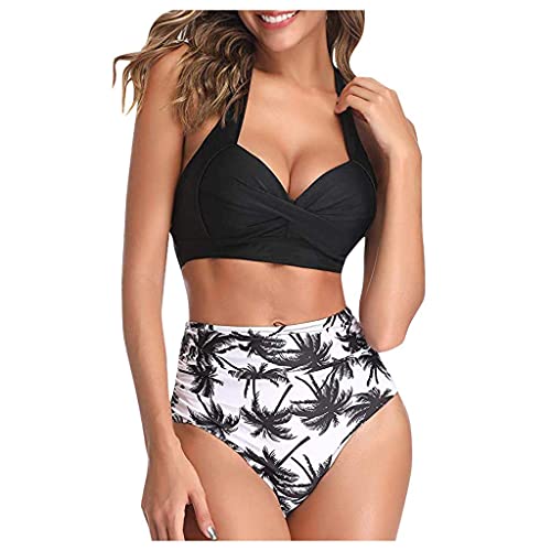 CheChury Bikinis Mujer Push Up 2022 Brasileños Estampado de Cocotero en Traje de Baño de Tubo - Brasileños Bañador Ropa...