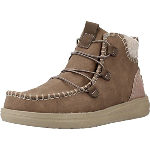  Hey Dude Eloise Recycled Leather Brown Stivaletto Boot da donna 121891 (numeric_40)