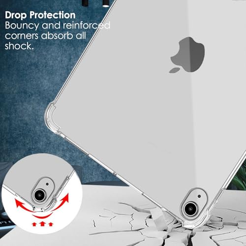 GALTD Clear Case for iPad (A16) 11th Generation 11 Inch/ 10th Generation 10.9 Inch (Models: 2025/2022), Slim Lightweight TPU Protective Shockproof Cover with Raised Edge, Transparent Back Bumper - Image 4