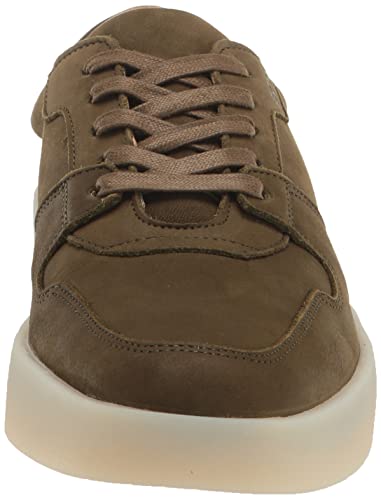 Image of BOSS Mens Nuckbuck Leather Low Profile Sneakers