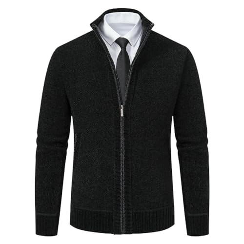 Veste en tricot homme pour les loisirs d'automne veste zippée confortable