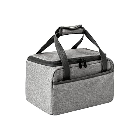 YuHeGuoJi Lunch Bag for Women & Men Reusable Insulated Lunch Boxes Cooler Tote Bags Portable Collapsible Leakproof Cooler Bag Organizer for Work School Outdoor Travel and Picnic (Grey) Cover