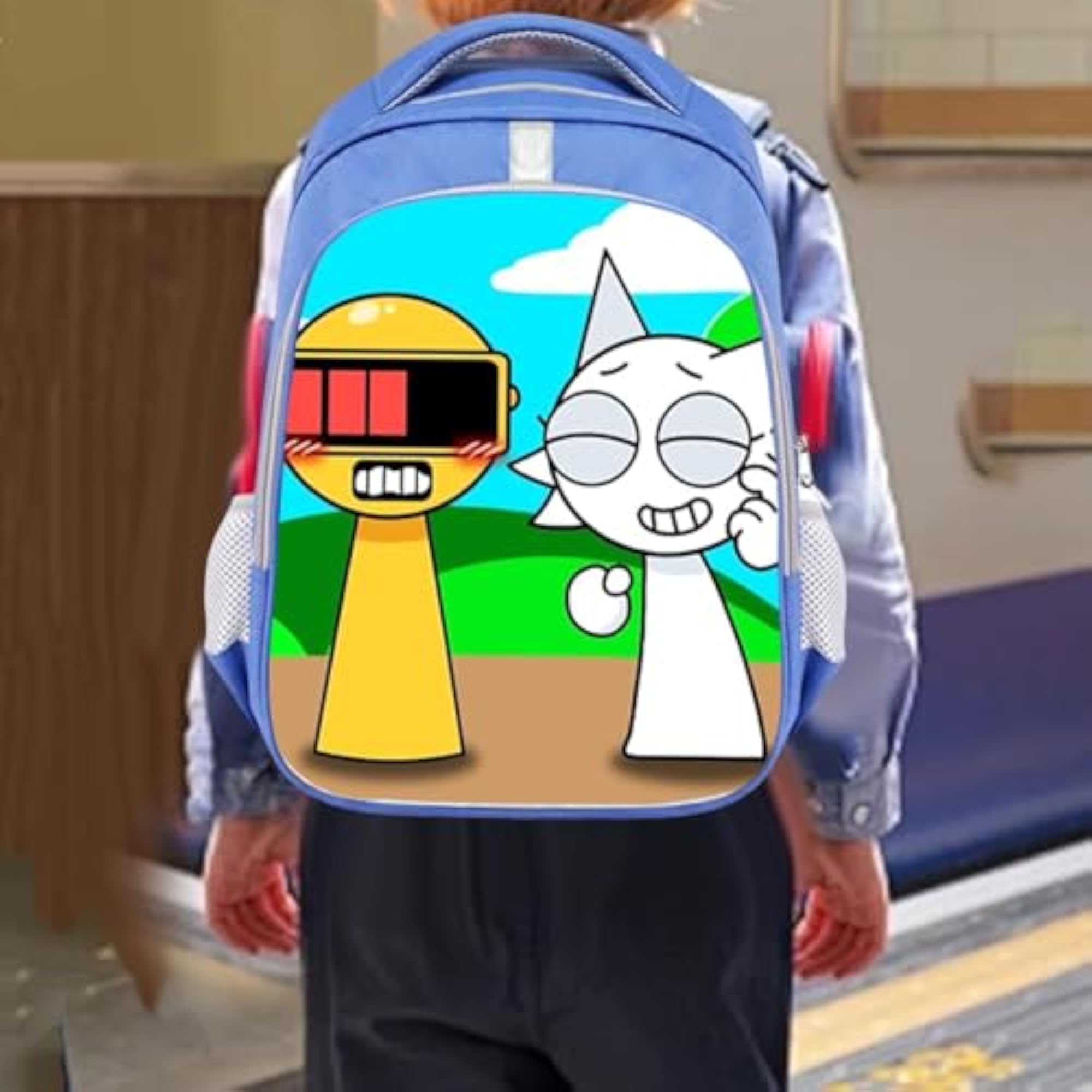 Kids Backpack Large Capacity Anime Casual Travel Bag