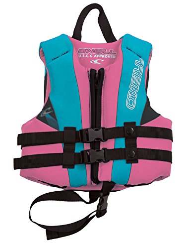 O'neill Wetsuits Child Reactor Uscg Life Vest, Pet/Turquoise/Black, 1Sz, 30-50 Lbs #TOP4