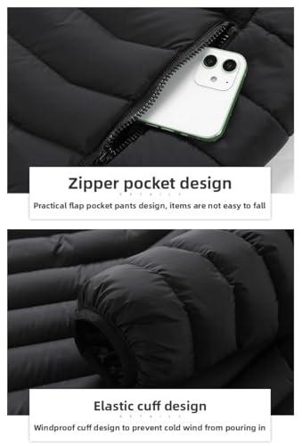 Heated Hoodie for Men Women Heated Jacket with 3 Heating Levels Multiple Heating Zones Lightweight Zip Coat Outdoor4