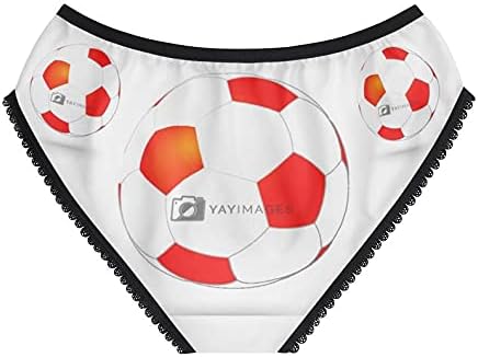 Soccerball Panties, Soccerball Underwear, Briefs, Cotton Briefs, Funny Underwear, Panties For Women