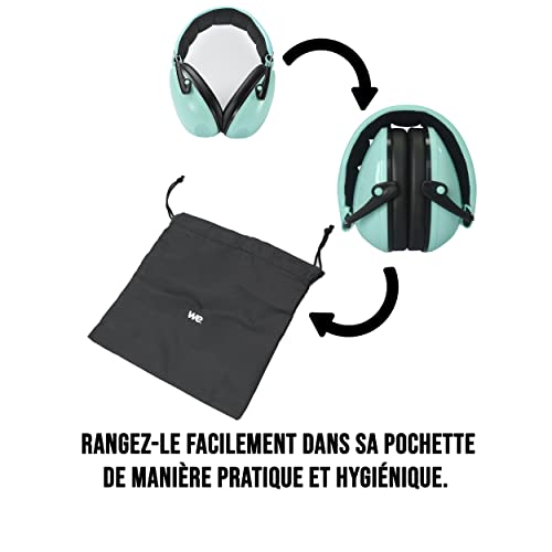 Casque anti bruit enfant WE vert d'eau protection auditive - 4