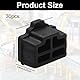SGERUFZ 30 Stück Silikon Staubschutz RJ45 Port Staubschutz Abdeckung, Geeignet für PC, Schalter, Router, Idle RJ45 Port Stecker Abdeckung (Schwarz)