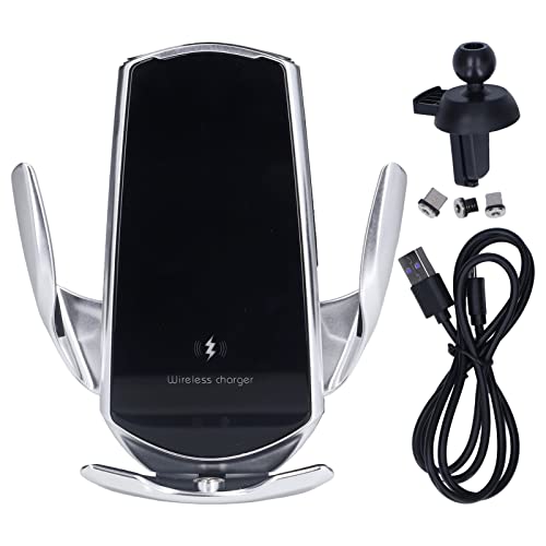 Cargador inalámbrico para coche con sensor inteligente QCWWY soporte de rejilla