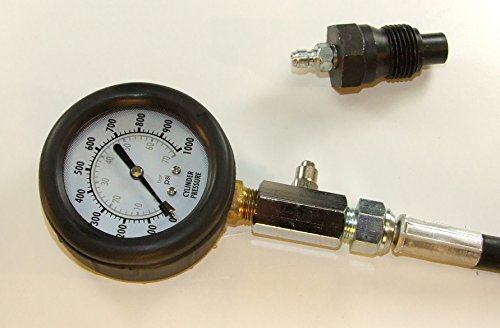 Hans Auto Parts Diesel Engine Compression Gauge Set for VW 1.6 and 1.9 with 1.6/1.9 Fitting