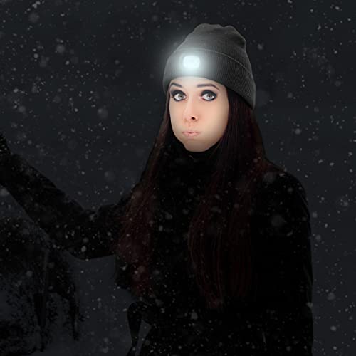 Unisex-LED-Beanie-Hat-with-Light-4-LED-USB-Rechargeable-LED-Beanie-Cap-Headlamp-Winter-Warm-Knitted-CapHands-Free-LED-Lighted-Battery-Powered-Headlamp-Hat2-Pack