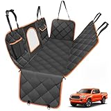 SILIVN 犬用シートカバー Tesla Model3/ModelY/Tundra/Tacoma/Silverado用 4-in-1 600D 傷防止 ペットシートカバー 防水 犬用ハンモック 後部座席保護 車 SUV トラック用 (XL (幅60インチ x 長さ64インチ)