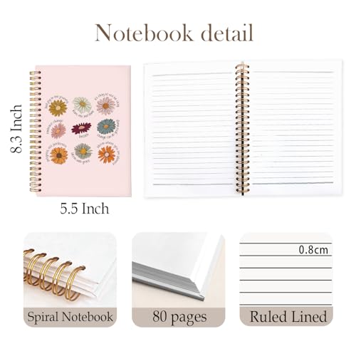 Flower notebook 408-ZMbjb carnet de notes floral écriture et journal intime - 6