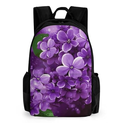 Mochila impermeable de poliéster para viaje con diseño floral