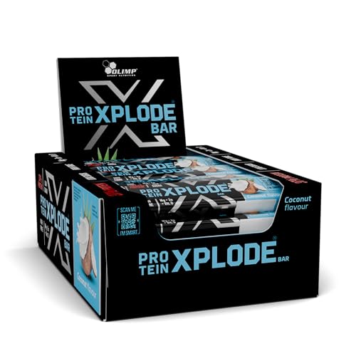 Olimp Sport Nutrition - Barrita Proteica Xplode (25x40g) - Barritas de proteínas - 15 g de proteínas - Chocolate con coco