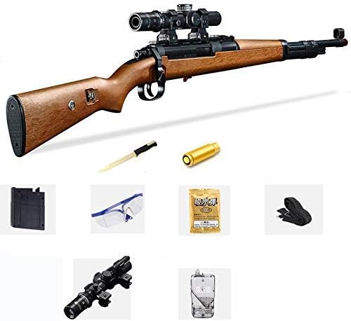 DA enterprise Original PubG Theme Gun Toys Set with Assault Rifle Kar98k Model, 8X Design Scope, Toy Knife, Water and Soft Foam Bullets and Combat Cards Target Shooting Role Play Game for Kids