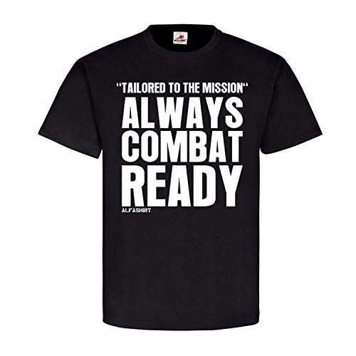 Combat Ready Us Army t-shirt militaire noir en taille L pour les missions sur le terrain