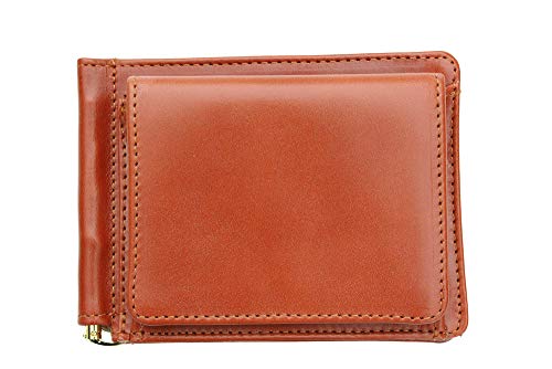 [グレンロイヤル]GLENROYAL MONEY CLIP WITH COIN POCKET 小銭入れ付マネークリップ OXFORD TAN NONE