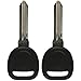 Discount Keyless Replacement Key Fob Car Remote and Uncut Transponder Key Compatible with 15913415, 25839476, ID 46 (2 Pack)
