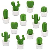 ★ Versátil: aplica los imanes de cactus de nueva llegada a cualquier superficie metálica o magnética, como tablero magnético, dormitorio, mapas, refrigeradores, aire acondicionado, taquillas, lavadoras, pizarrón magnético de borrado en seco, archivos de oficina de hierro, etc., muestra notas, fotos, listas de la compra y recetas.