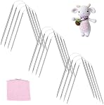PH PandaHall 12pcs Ensemble d'aiguilles circulaires à tricoter, 4 Tailles Acier inoxydable Aiguilles circulaires de tricot 24cm Longueur Aiguilles courtes pour Chaussettes artisanales Chapeaux, Crocheter des animaux, Petits projets circulaires