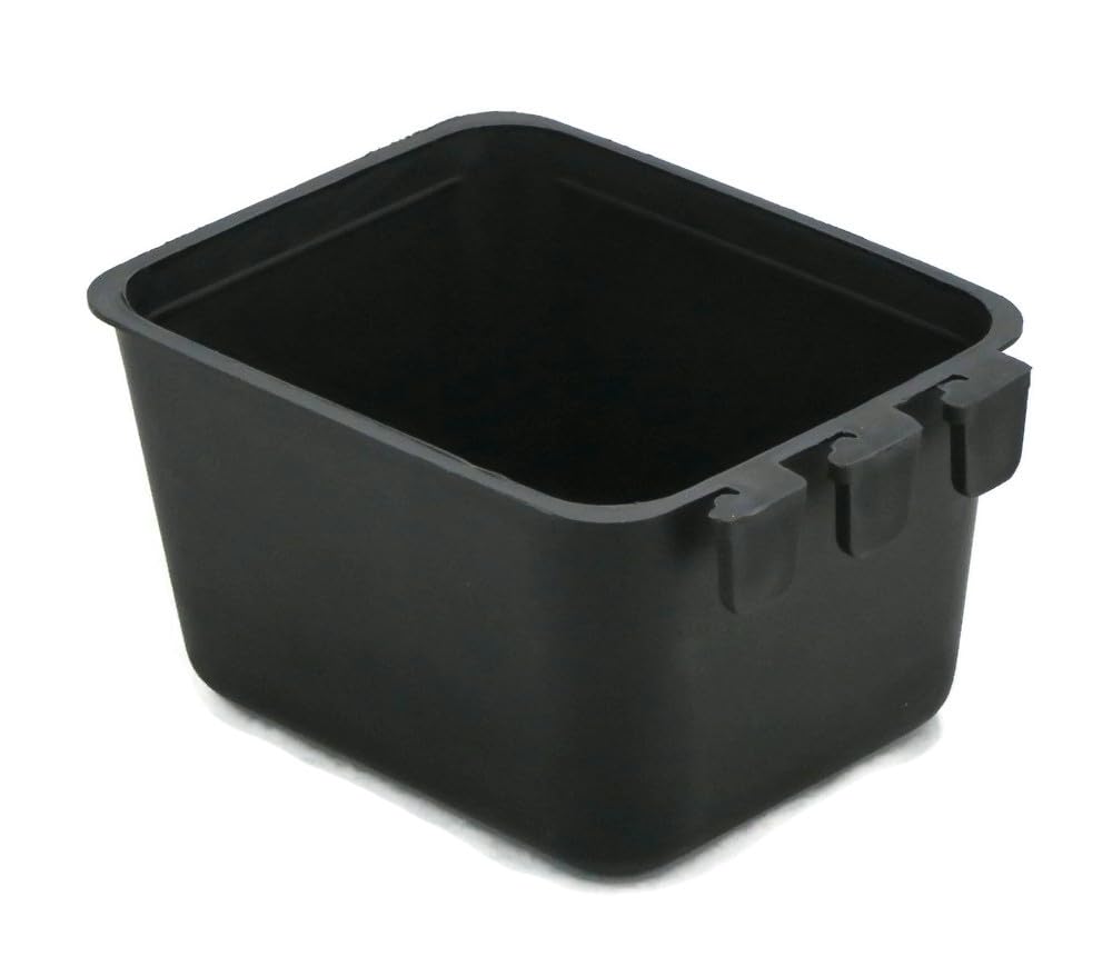 The ROP Shop | Lot de 36 gobelets cage noirs pour nourriture et eau pour volailles, canards, oiseaux, hamsters