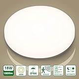 360 °Bewegungssensor: LED Deckenlampe Mit Bewegungsmelder kann unsichtbarer 360 ° im Erfassungsweite(4-6m) arbeiten, im Erfassungsweiteer kann die Led Lampe Leute erkennen, dann automatisches und leises schaltet sie sich.