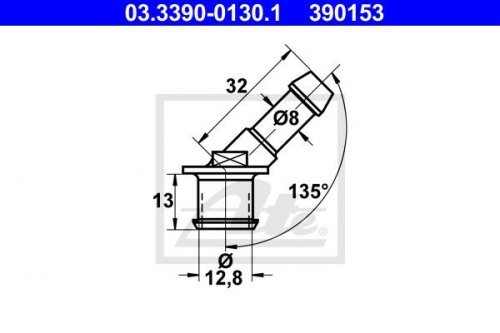 Preisvergleich Produktbild ATE 03339001301 Anschlussflansch