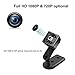 Mini Spy Camera cop cam HD 1080P Portable Small Nanny Cam Magnetic Security Camera with Night Vision/Motion Detection Indoor/Outdoor Surveillance Camera Home Car Office (Black)