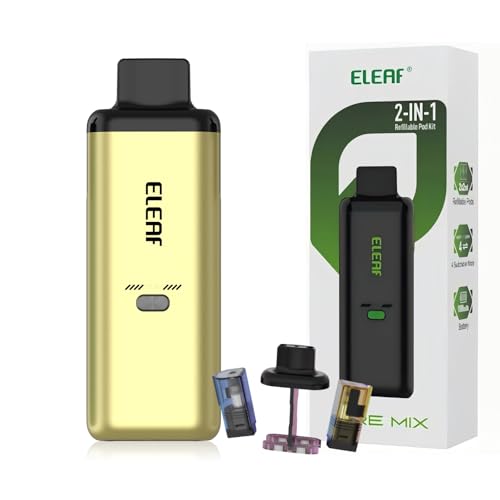 �u2in1�t���[�o�[�ؑփV�X�e���v Eleaf IORE Mix �d�q�^�o�R �X�^�[�^�[�L�b�g pod ���L�b�h�����^�C�v�d�q�^�o�R 1.0�� 4��ރ��[�h �ő�24W Type-C�[�d�� 1100mAh�o�b�e���[���� �����^�� ���� Vape �x�C�v ��