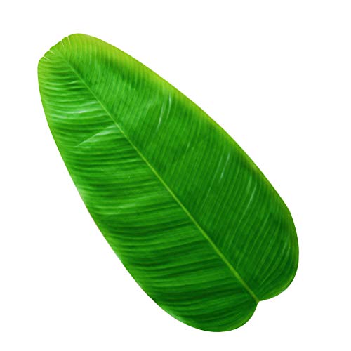 WSTERAO Hojas de plátano Artificiales Hojas de Plantas Artificiales Grandes Hojas de plátano Verde Mantel Individual Hojas Artificiales para el hogar, la Cocina, la Fiesta, la Boda, la decoración