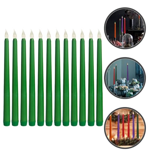 Velas eléctricas verdes POPETPOP para decoración de fiesta boda y hogar 6