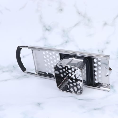 Rallador de Cocina Multifuncional en Acero y ABS Plateado miniatura 4