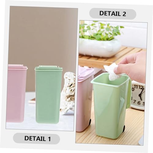 DOITOOL 3 piezas mini caneca de basura de mesa liviana miniatura 6