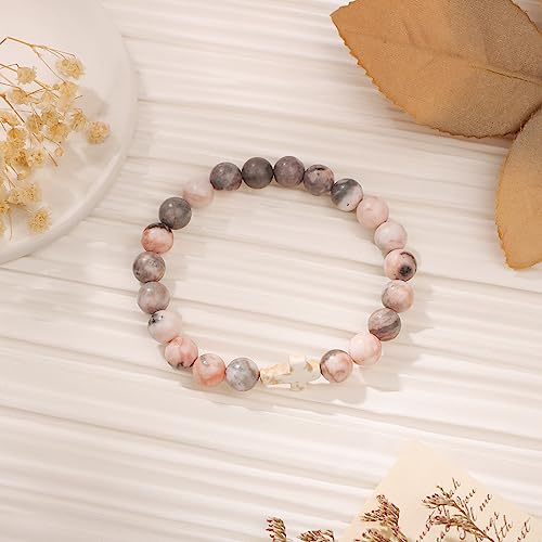 JoycuFF 𝗖𝗵𝗿𝗶𝘀𝘁𝗶𝗮𝗻 𝗚𝗶𝗳𝘁𝘀, Cross Bracelets for Women, Faith Religious Easter Catholic Christian Jewelry, Meaningful Baptism Communion Confirmation Natural Stone Bracelets for Women4