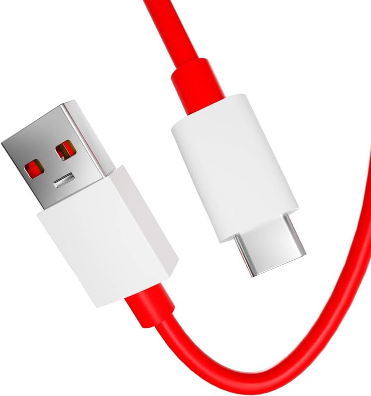 Image of c type charger cable for OPPO F15, OPPO F17, OPPO F17 Pro, OPPO F19 Pro, OPPO F19 Pro+ 5G, OPPO F21 Pro, OPPO F21 Pro 5G Original USB Sync Quick Charge Cable (JQ-RED)