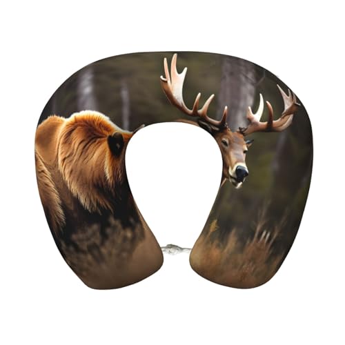 Almohada de viaje U ergonómica con relleno de poliéster miniatura 1