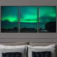 3 Piece Framed Canvas Wall Art Astronomy & Space Canvas Prints Home Artwork Decoration for Living Room,Bedroom - 16